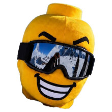 3D Funny Printed Full Face Mask Windproof Breathable Ski Headwear Funny Face Cover for Outdoor Cycling Snowboarding D