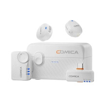 COMICA Vimo Me Wireless Lavalier Lapel Microphone 48KHz/24Bit Noise Cancellation for Camera Smartphone Vlog Live Streaming B
