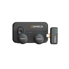 COMICA Vimo Me Wireless Lavalier Lapel Microphone 48KHz/24Bit Noise Cancellation for Smartphone Vlog Live Streaming Interview