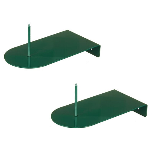 2 Pack Squirrel Corn Cob Feeder - Rustproof Wild Bird & Animal Feeder for Trees & Fence Posts