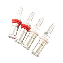 4 Stück 66-mm-Lautsprecheranschlussklemmen, 4-mm-Bananensteckerbuchse, Audioadapter, Audio-Lautsprecherverstärker-Anschlussblock