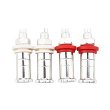 4 Stück 50-mm-Lautsprecheranschlussklemmen, 4-mm-Bananensteckerbuchse, Audioadapter für Lautsprecherverstärker