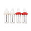4PCS 50mm Speaker Binding Post Terminal 4mm Banana Plug Socket Audio Adapter for Speaker Amplifier 1