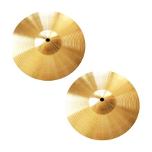 2PCS 10Inch Drum Brass Cymbals Percussion Crash Hi-Hat Cymbal Jazz Drum Musical Instrument Accessories