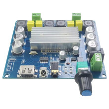 TPA3116 -Versterkerkaart, Digitale Tweekanaals 2x100W Audioversterkermodule met Hoog Vermogen, USB- en AUX-Ingang
