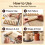 8Pcs Clay Texture Roller Set, Polymer Clay Tools for Pottery 3.7-Inch Clay Roller, for Ceramic Crafting 2