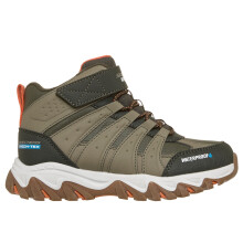 (1 UK, Olive/Orange Trim) Skechers Kids Rugged Ranger - Hydro-Trek Waterproof Boots