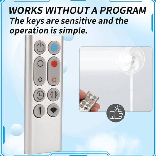 2pcs Replacement Remote Control Suitable Compatible with  AM09 HP00 HP01 Air Purifier Leafless Fan Remote Control 1