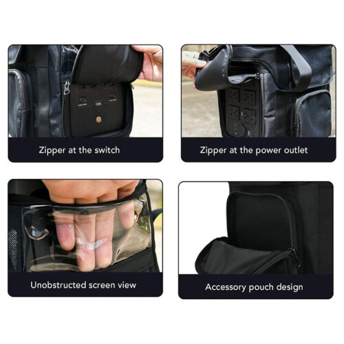 Carrying Case for  Delta 2 , Protective Storage Bag with Multiple Pockets and Shoulder Strap for Outdoor Camping 2