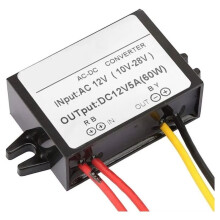 Voltage Power Module AC 10-28V Step Down to 12V 5A Module Voltage Regulator Rectifier for Trucks RVs Boats