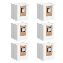 6 Pack E35 E25 E28 E20 C28 Dust Bags for Robot Vacuum Cleaner Large Capacity 4-Layer High Filtration Vacuum Bags