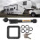 Conjunto de Trava de Engate de Reboque de 5/8" com Espaçador de 2 Polegadas e Clipe de Retenção para Trailers, Carros, Caminhões e Reboques 3
