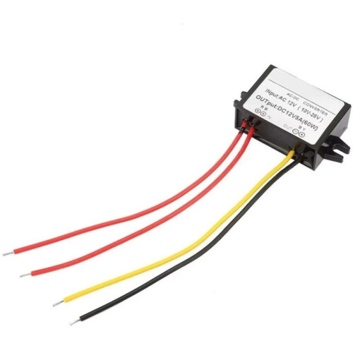 Voltage Power Module AC 10-28V Step Down  to  12V 5A Module Voltage Regulator Rectifier for Trucks RVs Boats 1