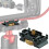 Camera Cable Clamp with Arca Swiss System,Ether Cable Block Clip 4 Grooves,USB Cable Lock Clip Clamp -Compatible 3