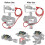 Camera Cable Clamp with Arca Swiss System,Ether Cable Block Clip 4 Grooves,USB Cable Lock Clip Clamp -Compatible 4