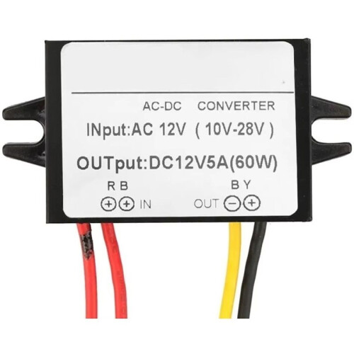 Voltage Power Module AC 10-28V Step Down  to  12V 5A Module Voltage Regulator Rectifier for Trucks RVs Boats 2
