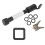 Conjunto de Trava de Engate de Reboque de 5/8" com Espaçador de 2 Polegadas e Clipe de Retenção para Trailers, Carros, Caminhões e Reboques 5