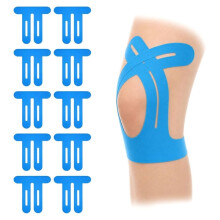 10pcs Tapex Tape Knee, Pre-Cut Sport Tape, Waterproof and Breathable Kinesiology Tape for Joint and Muscle Support