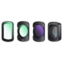 For OSMO Pocket 4 Lens Filter Set CPL, Black Soft, Adjustable ND2-32, Wide-Angle Lens Kit for Pocket 4 Accessories