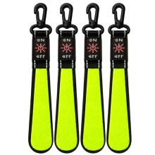 4pcs LED Flashing Light Reflective Pendants, 3 Modes USB Recharge Children'S Safety Light, LED Flashing Light School Bag