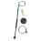 Window Regulator Kit Rear Left for  206 CC 2D T16 2000-2008 2-Door 922357 3