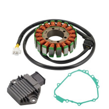 Motorcycle Magneto Stator Coil with Gasket Rectifier 31120-MBZ-611 31600-MV4-000 for CB600F Hornet CBR600F