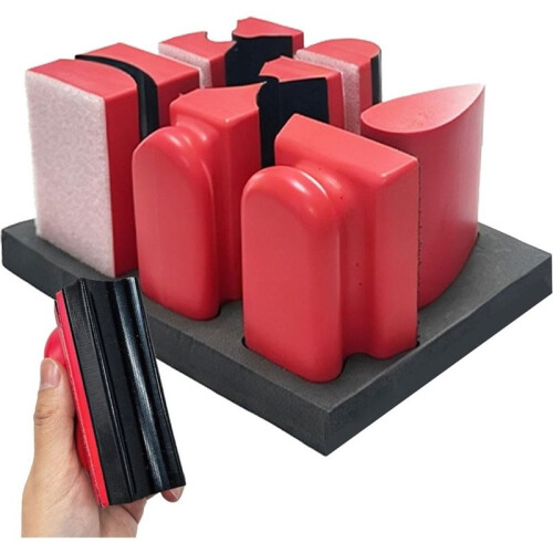 1set Contoured Hand Sanding Block Set,Precise PU Sanding Blocks,Woodworking Sanding Tool,Polishing Block