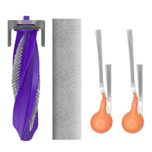 4 Pack Fit for Flow 2 with Auto Refill & Drainage Robot Vacuum Replacement Parts Main Side Brush Roller Mop