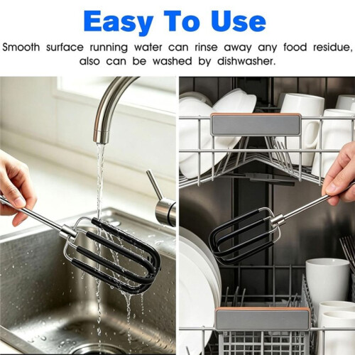 Hand Mixer Attachment Replacement for  Beach Soft Scrape Beaters 2 PCS 1
