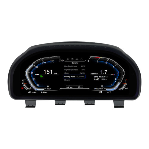 Wowuseful panel de instrumentos digital LCD de 12,3 pulgadas para BMW, sistema Linux con CarPlay