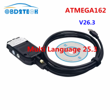 VCDS USB-interface, ATMEGA162 chip, OBD2 scanner voor VAG voertuigen, meertalig
