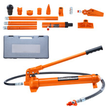 SucceBuy Porta Power hydraulische krikset 12T, met olieslang van 1,4 m en opbergkoffer voor auto carrosserieherstel