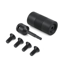 Door Frame Dimpling Tool Kit for Hollow Metal Door, Hardened Double-Sided Flush Fastener Recess Tool with Impact Driver