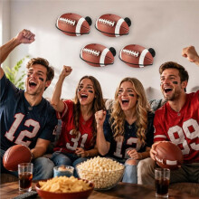 6 Pcs Football Wall Mount Football Holders Football Display Stand for Soccer,Basketball,Rugby,Volleyball
