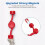 Front Load Washer Door Prop, Magnetic Washing Machine Door Holder (Red) 1
