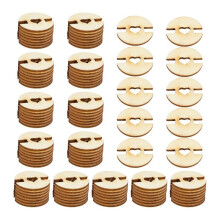 100Pcs Removable Wood Pom Pom Buttons for Faux Fur Pom Poms, Knit Beanies, Toques and Handmade Hat Fastener Tool