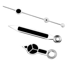 Black Watch Hands 3 Pins for NH35 NH36 Movement, Green Glow in the Dark Watch Pointer Repair Parts Kit