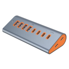 10Ports USB 3.2 Hub 10Gbps Docking Station Expansor Desktop Dock Concentrator for Computer PC Laptop