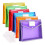 6 Pack Plastic Expanding File Folder, Envelope Folders for Documents, Waterproof Transparent Expandable File Folder 1