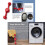 Front Load Washer Door Prop, Magnetic Washing Machine Door Holder (Red) 3