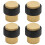 Solid Brass  - Heavy Duty Cylindrical Floor Mount with Rubber Buffers 2