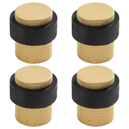 Solid Brass  - Heavy Duty Cylindrical Floor Mount with Rubber Buffers 1