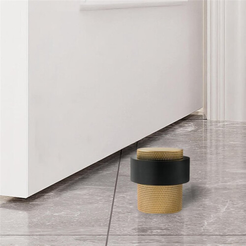 Solid Brass  - Heavy Duty Cylindrical Floor Mount with Rubber Buffers 2