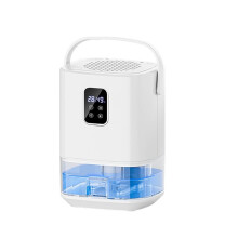 1.5L Dehumidifier Portable Air Dryer Digital Display UV Negative Ion 7-Color Light for Drying Purification EU Plug