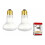 R20 60W Popcorn Machine Light Bulb 2 Pack, E26 Heat Shatterproof S4886 Replacement, 2700K , Dimmable 120V Incandescent 2