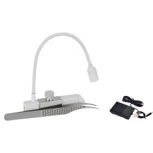 Draagbare UV-Lamp voor Het Uitharden van Wimperlijm, Voorzien van Pincet en Voetschakelaar. Draagbare Tanglamp.