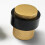 Solid Brass  - Heavy Duty Cylindrical Floor Mount with Rubber Buffers 5