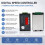 PWM  Motor Speed Controller DC6-60V Digital Display with Digital Encoder Knob Frequency 1-100KHZ Brushed Motor 6