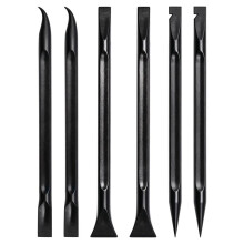 6 Pack Car Detailing Picks Set, Black Plastic Detailing Picks with 6 Cleaning Heads, Safe Automotive Cleaning Tools
