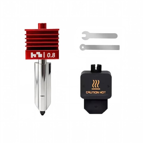1Pcs 0.8mm Hardened Steel Nozzle for  H2D/A1/A1  Printers 0.8mm Nozzle 1